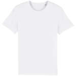Bio T-Shirt Erwachsene uni einfarbig weiß